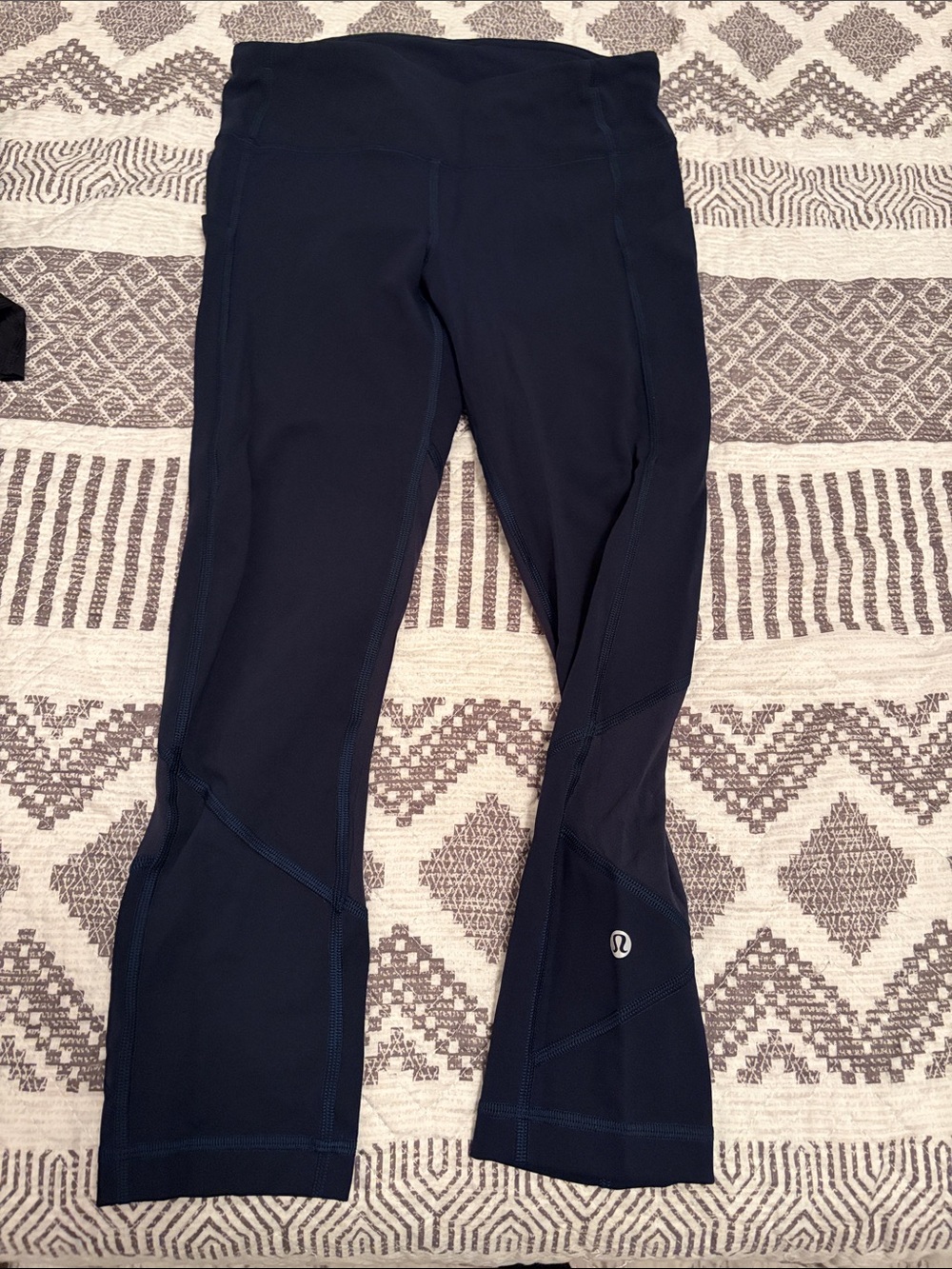 lululemon athletica Navy Blue Cropped Leggings